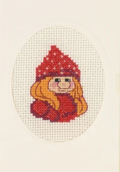 Broderikit Nissepige M 5875/00 9 x 13 cm