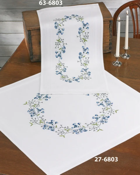 Broderikit Klokkeblomster 80 x 80 cm