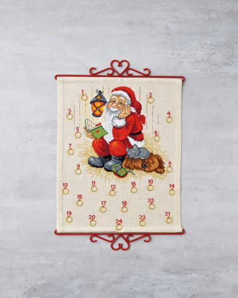 Broderikit Julemand m/ hund B5125/35 35 x 43 cm