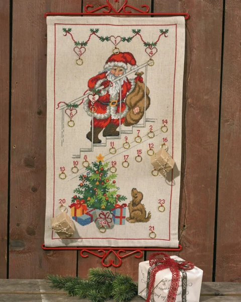 Broderikit Julemand v. trappe 5125/35 34 x 58 cm