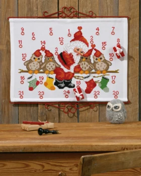 Broderikit Uglerne på gren B5125/58 58x41 cm