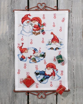 Broderikit Leg i sneen B5135/40 40 x 60 cm