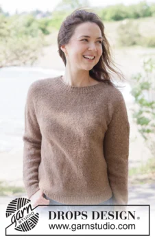 262-21 Caramel Haze Sweater by DROPS Design