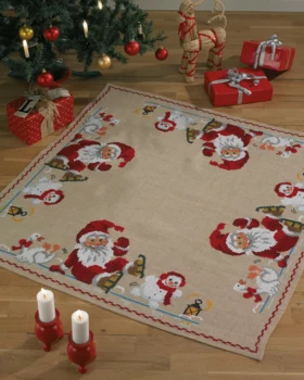 Broderikit Skøjtenissen 122 x 122 cm