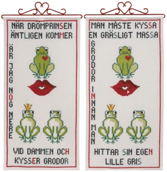 Broderikit Små frøer B5125/28 28 x 54 cm