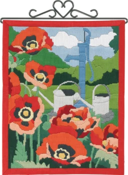 Broderikit Valmuer 30 x 38 cm