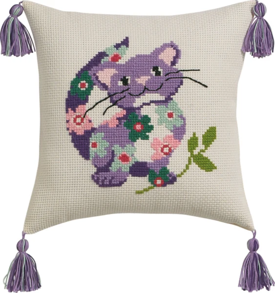 Broderikit Kat 30 x 30 cm