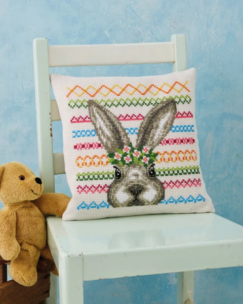 Broderikit Kanin 30 x 30 cm