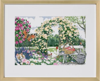 Broderikit Blomsterhaven 50x40 cm
