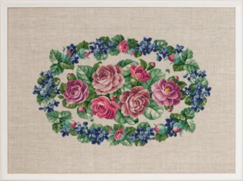 Broderikit Roser 60 x 44 cm