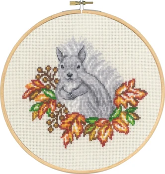 Broderikit Egern efterår m/5810/20 20 Ø cm