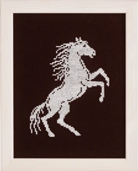 Broderikit Stejlende heste 5381 17 x 22 cm