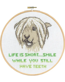 Broderikit Life is short m/5810/20 20 Ø