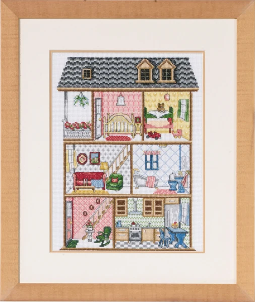 Broderikit Dukkehus R5488/00 39x32 cm