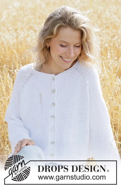 267-26 Summer Living Cardigan by DROPS Design