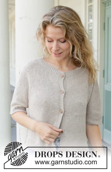 259-21 Moon Dust Cardigan by DROPS Design