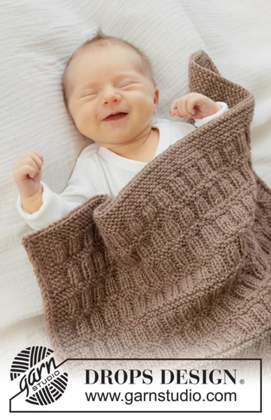51-2 Cocoa Dream Blanket by DROPS Design