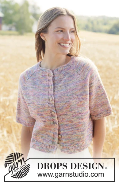 267-22 Fairytale Summer Cardigan by DROPS Design