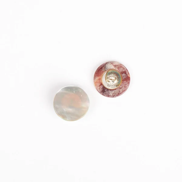 DROPS Rund hvid, knap, 15 mm (nr. 523)