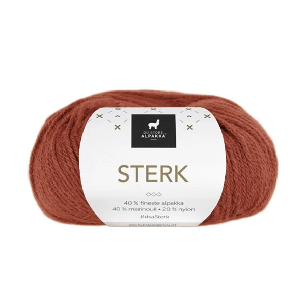 Du Store Alpakka Sterk 842 Brændt orange
