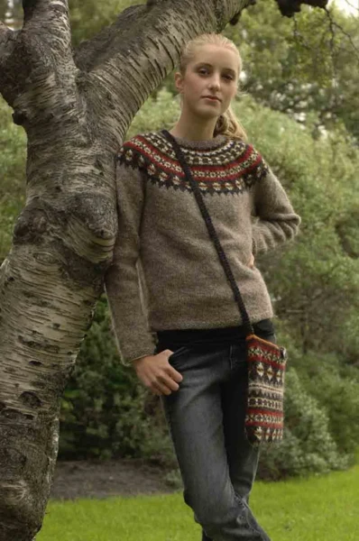 Aftur Sweater og Taske i Istex Lettlopi (Opskrift på engelsk)