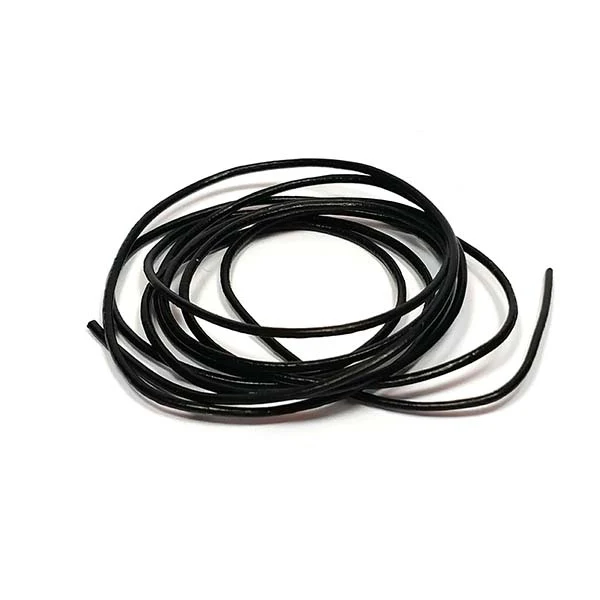 HobbyArts Lædersnor, 1m, Sort 1.00 mm
