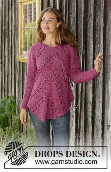 196-20 Flora Viola by DROPS Design