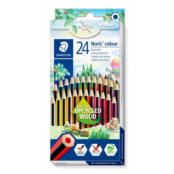 STAEDTLER Noris colour 185, farveblyanter, 24 stk