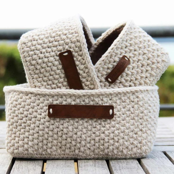 Go Handmade Moss Stitch Kurve Firkantede