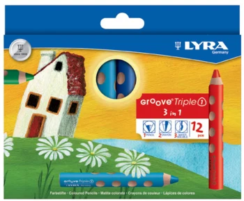 Lyra Groove Triple Farveblyanter, 12 stk