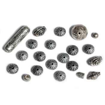 Craft Line Metal look Perler 25g Antik sølv