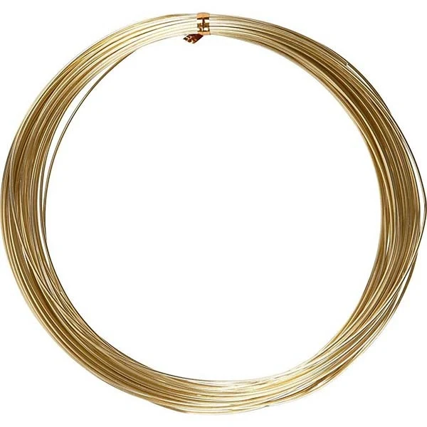 Bonzaitråd, Rund, 1 mm, 16 m Guld