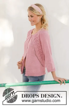 201-19 Sweet Heather Jacket by DROPS Design