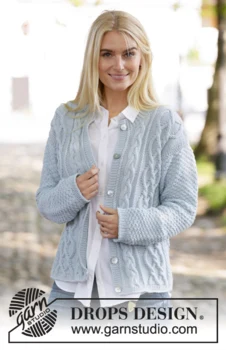 205-6 Winter Delight Jacket by DROPS Design