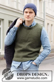 219-1 Georgetown Vest by DROPS Design