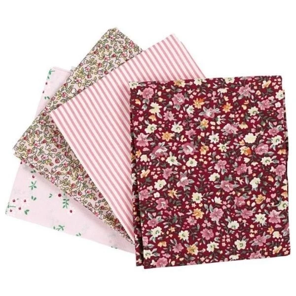 Patchworkstof, 100g Rosa
