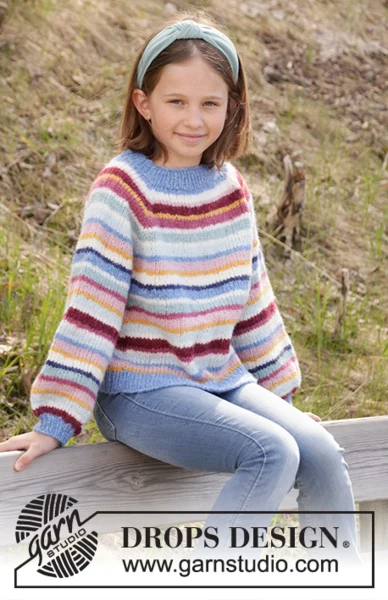 34-22 Happy Stripes by DROPS Design