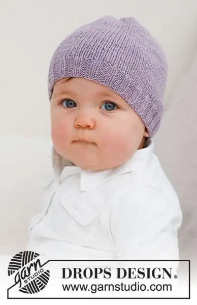 42-18 Sweetheart Beanie by DROPS Design