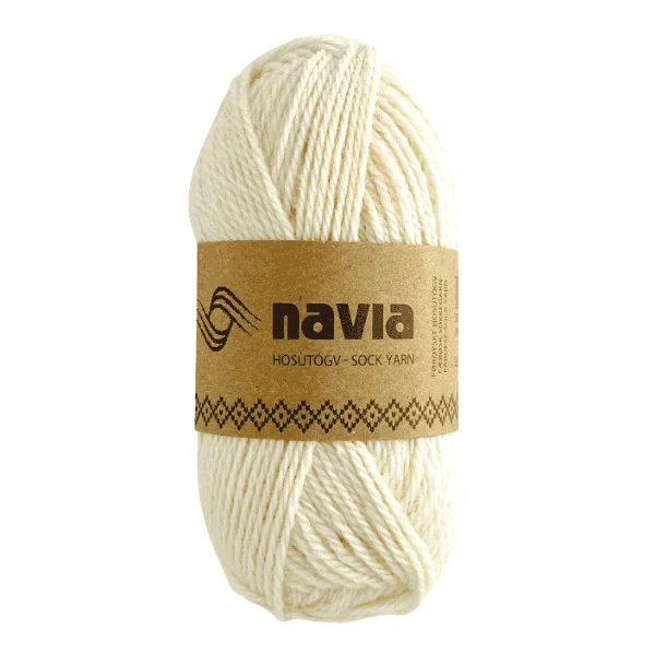 Navia Sokkegarn 501 Hvid
