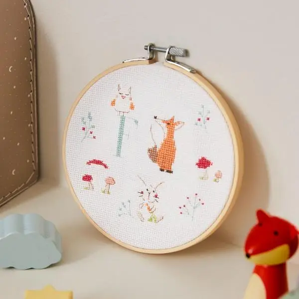 DMC Gift of Stitch Korsstingsbroderikit, Skovvenner