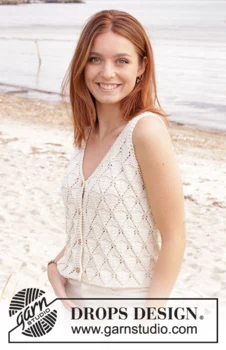 240-7 Dazzling Diamonds Vest by DROPS Design