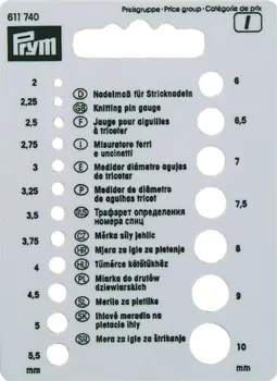Prym Pindemåler (2.00-10.00mm)