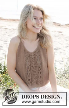 239-33 Coconut Adventure Top by DROPS Design