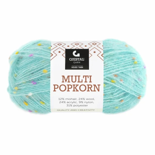 Gjestal Multi Popkorn 507 Lys turkis