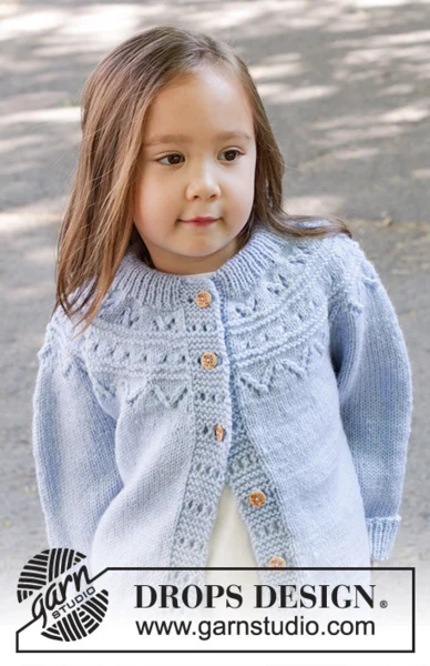 47-7 Running Circles Cardigan by DROPS Design