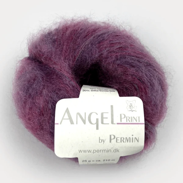 Permin Angel Print 64 Lilla Toner