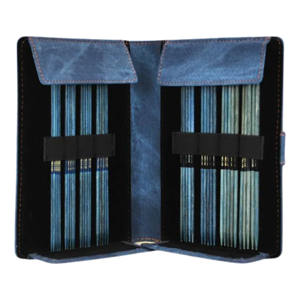 LYKKE Strømpepindesæt Indigo, Azurblå, 15 cm (2.00-3.75 mm)