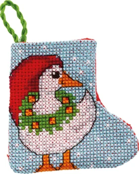 Broderikit Julegåsen 7 x 7 cm
