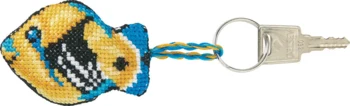 Broderikit Picasso fisk 7 x 5 cm