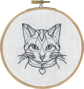 Broderikit Kat i streg m/5810/13